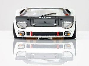AFX 22057 Mega G+ Ford GT40 Mk II White & Black #96 Daytona Clear HO Slot Car