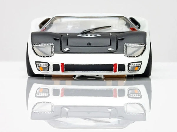 AFX 22057 Mega G+ Ford GT40 Mk II White & Black #96 Daytona Clear HO Slot Car
