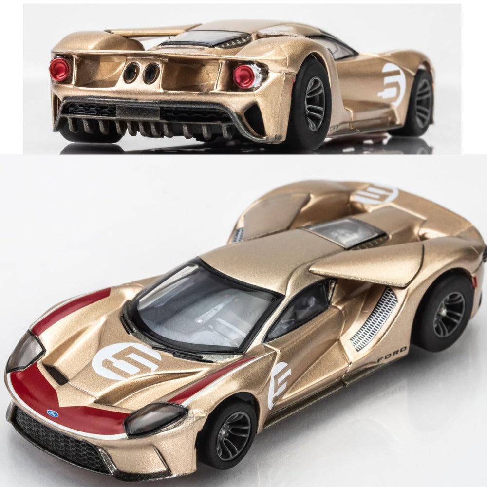 AFX 22061 Ford GT Heritage #5 Gold Mega G+ MG+ HO scale slot Car MegaG