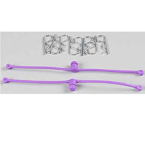 Dubro 2250 Body Klip / Clip Retainers Purple (2)