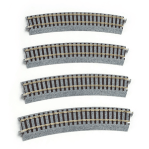 Kato 2-270 HO Scale 490mm (19 1/4") Radius 22.5º Curve Track [4 pcs] UniTrack