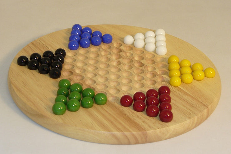 Little Shop of Magic Chinese Checkers - Wood Round Board Game