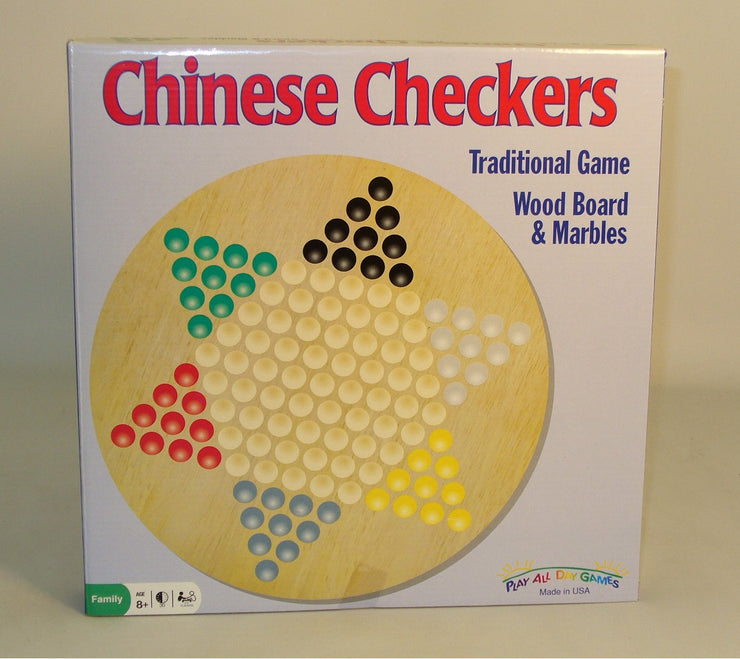 Little Shop of Magic Chinese Checkers - Wood Round Board Game