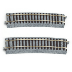 Kato 2-290 HO Scale 867mm (34 1/8") Radius 10º Curve Track [2 pcs] UniTrack