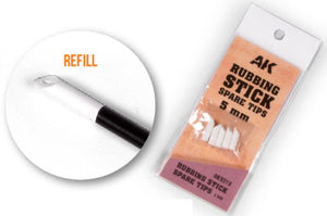 Black Forest® Hobby Supply Co AK Interactive 9319 Rubbing Stick Spare Tips 5mm (5) — Paints, Tools, Supplies > AK Interactive