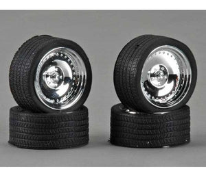 Pegasus Hobbies 2311 23" CL's w/ Tires Chrome Wheels (4) Model Kits