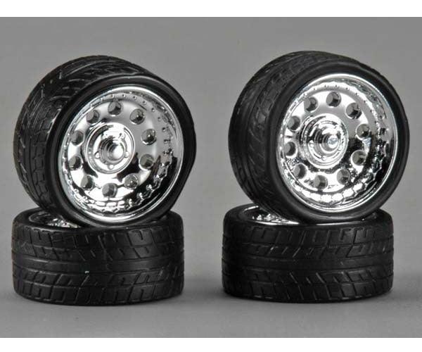 Pegasus Hobbies 2312 23" Magnum's w/ Tires Chrome Wheels (4) Model Kits