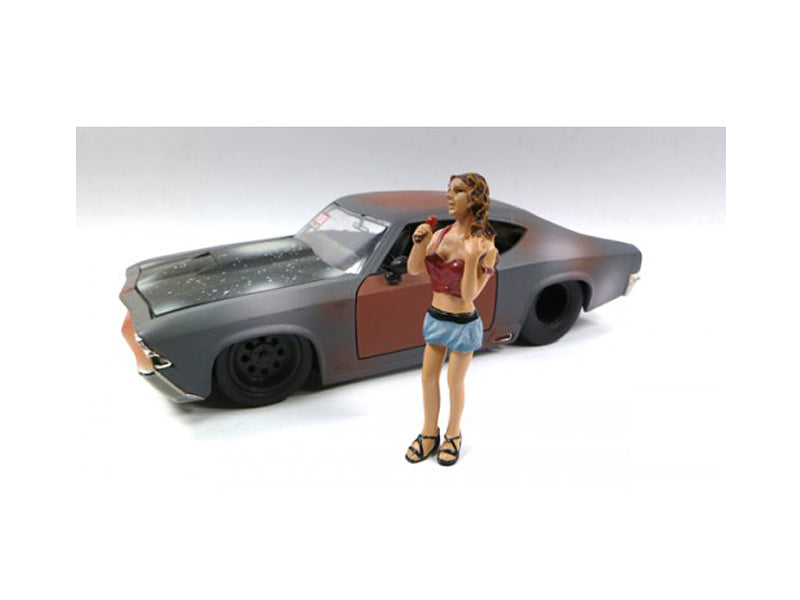 Look Out Girl Monica Figure For 1:24 Scale Diecast Car Models by American Diorama — Scale Model Accessories