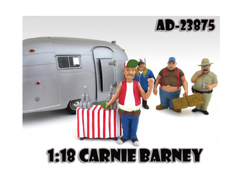 Carnie Barney "Trailer Park" Figure For 1:18 Diecast Model Cars by American Diorama — Scale Model Accessories