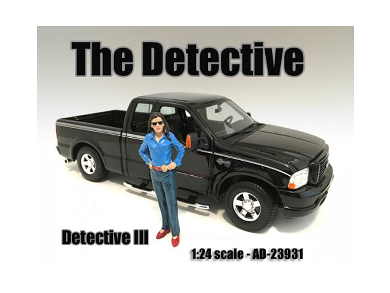 "The Detective #3" Figure For 1:24 Scale Models by American Diorama — Scale Model Accessories
