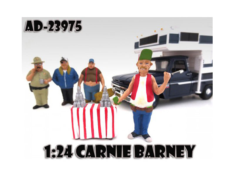 Carnie Barney "Trailer Park" Figure For 1:24 Scale Model Cars by American Diorama — Scale Model Accessories