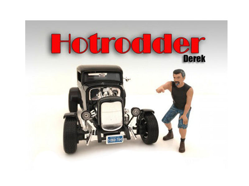 "Hotrodders" Derek Figure For 1:18 Scale Models by American Diorama — Scale Model Accessories