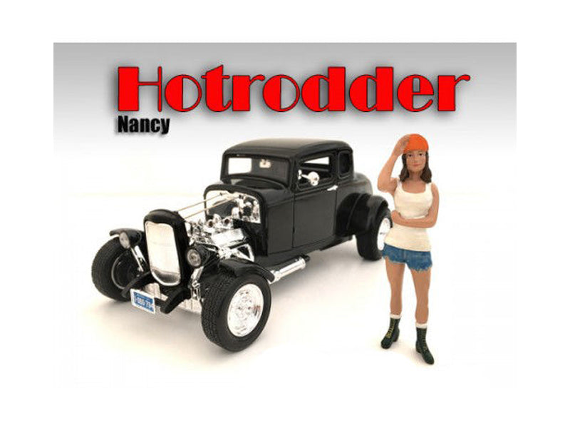 "Hotrodders" Nancy Figure For 1:18 Scale Models by American Diorama — Scale Model Accessories
