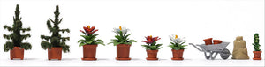Busch 1235 HO Scale Christmas Poinsettia Flower Set