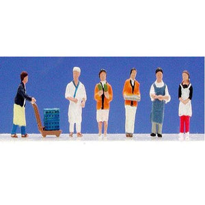 Kato 24-230 N Scale Shop Staff Figures 6pck