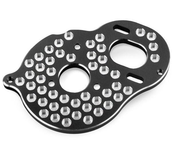 JConcepts 2428-1 3-Gear Transmission / Rear Motor Plate Honeycomb Blue RC10B5M