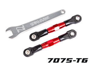 Traxxas 2443r TUBES 56 mm Red Aluminum Rear Camber Links (2) Drag Slash