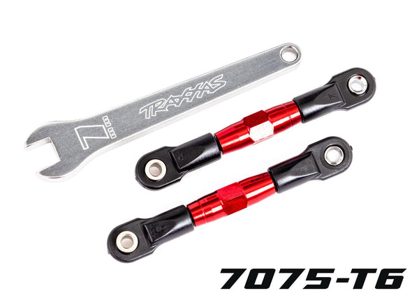 Traxxas 2443r TUBES 56 mm Red Aluminum Rear Camber Links (2) Drag Slash