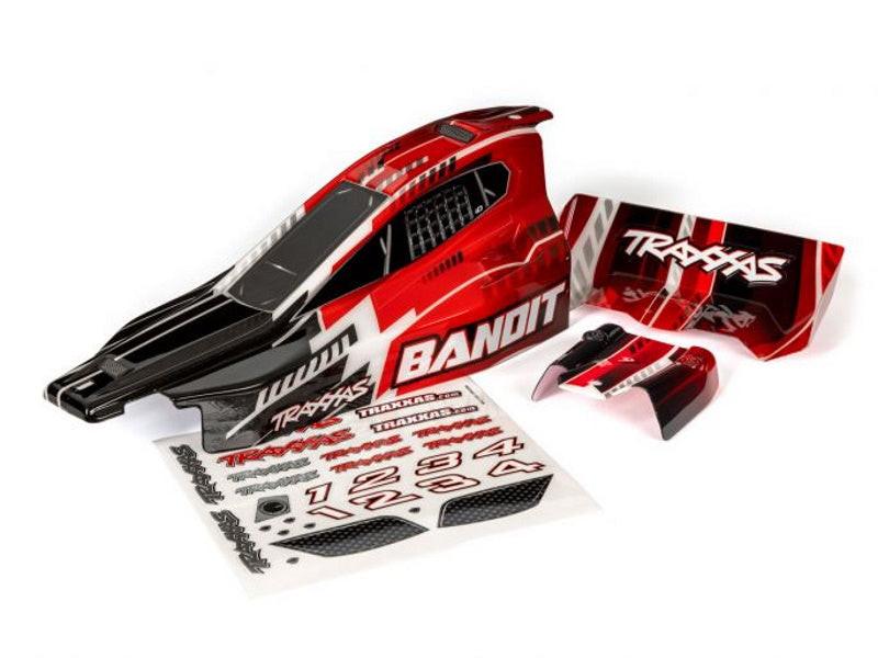 PowerHobby Traxxas 2450 Bandit & Bandit VXL Body w/ Wing Decals - Red