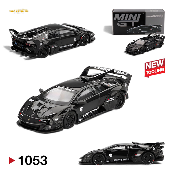 (Pre-Order) Mini GT Lamborghini Murcielago GT Evo Black 1:64