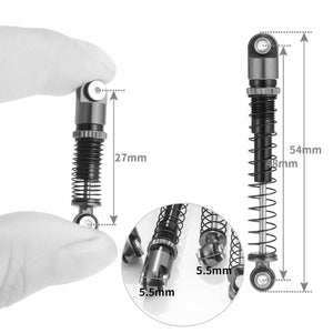 Powerhobby 1/24 Axial SCX24 Aluminum 54mm Long Travel Shocks Jeep Bronco Black