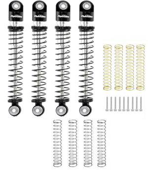 Powerhobby 1/24 Axial SCX24 Aluminum 54mm Long Travel Shocks Jeep Bronco Black
