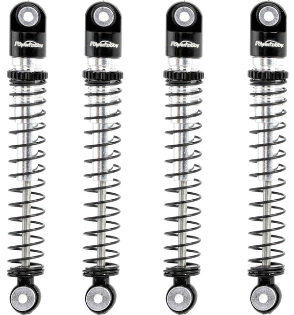 Powerhobby 1/24 Axial SCX24 Aluminum 54mm Long Travel Shocks Jeep Bronco Black
