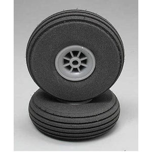 Dubro 250SL Super Lite Airplane Wheels 2-1/2" (2) pre-mounted foam / spoke rims