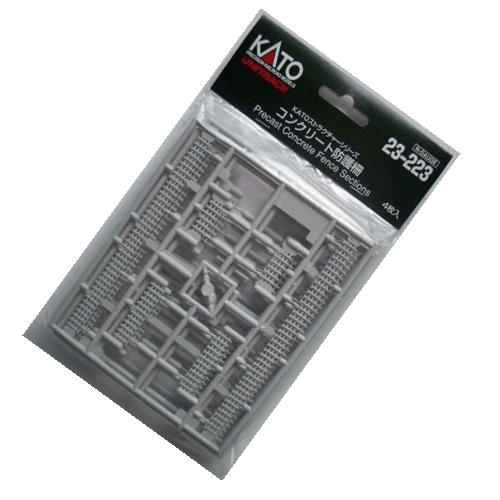 Kato 23-223 N Scale Precast Concrete Fence Sections UniTrack