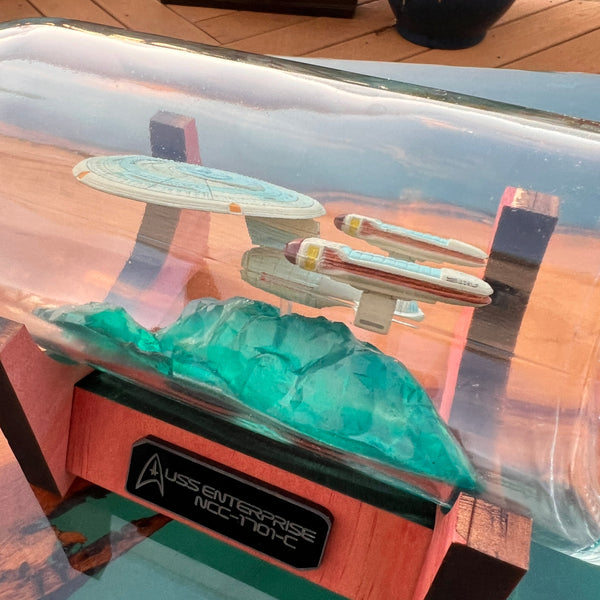 CCHobbyFun Star Trek NCC-1701-C Enterprise in a Bottle