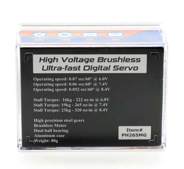 Powerhobby 265MG Ultra Fast High Speed Brushless Digital High Voltage Servo