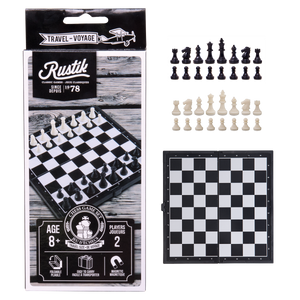 Little Shop of Magic Travel Games: Rustik Foldable Magnetic Chess — Board Game