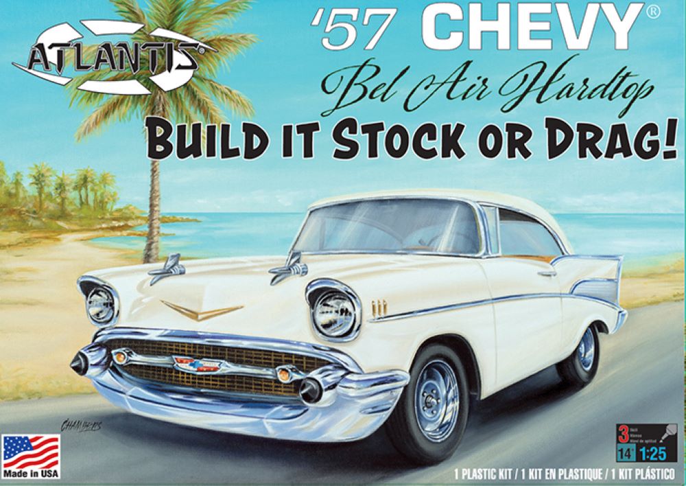 Black Forest® Hobby Supply Co Atlantis Models 1371 1/25 1957 Chevy Bel Air Car (formerly Revell) — Sci-Fi & Pop Culture Kits