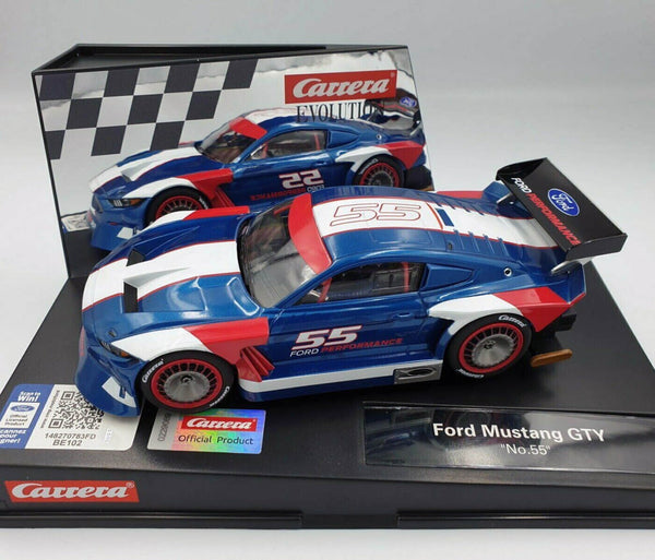 Carrera 27637 Ford Mustang GTY #55 Slot Car 1/32 Evolution 132