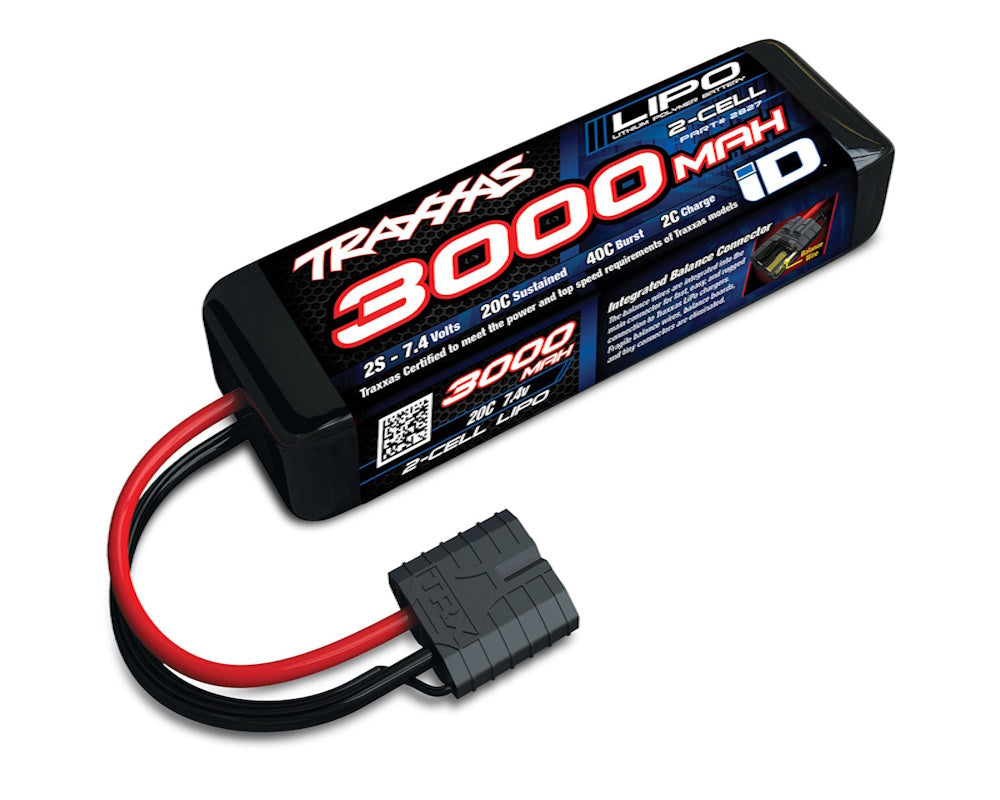 Traxxas 2827X 2S LIPO 3000MAH 7.4V 20C for Rustler Stampede Slash