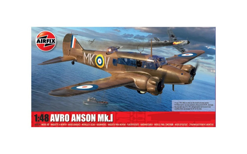 Black Forest® Hobby Supply Co Airfix 9191 1/48 Avro Anson Mk I Monoplane — Military Aircraft Kits > Airfix