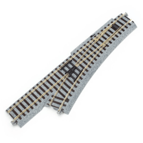 Kato 2-840 HO #4 Manual Left Turnout with 490mm (19 1/4") Radius Curve UniTrack