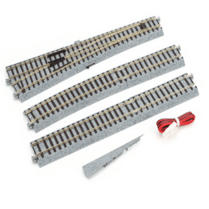 Kato 2-860 HO #6 Powered Left Turnout w/867mm (34 1/8") Radius Curve UniTrack