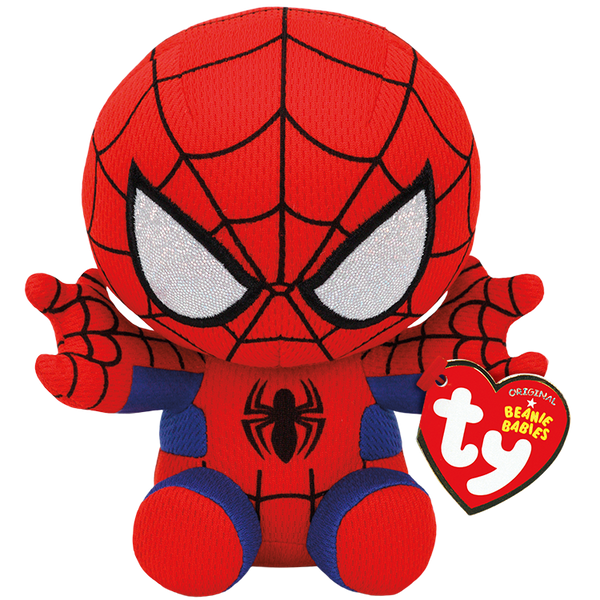 Ty Marvel Beanie Babies: Spiderman (Medium)