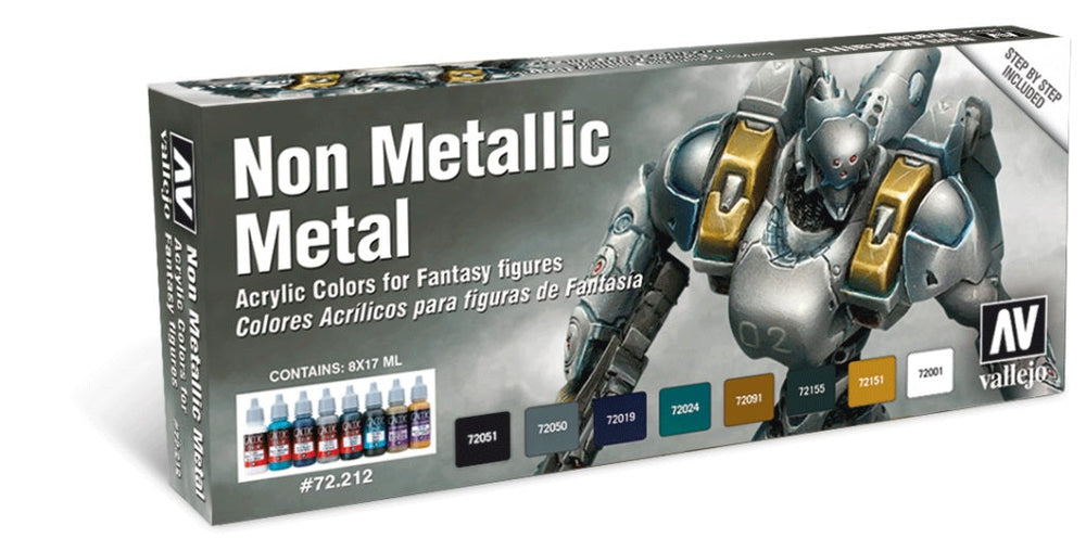 Little Shop of Magic Model Color Set: Non-Metallic Metal (8) — Miniatures