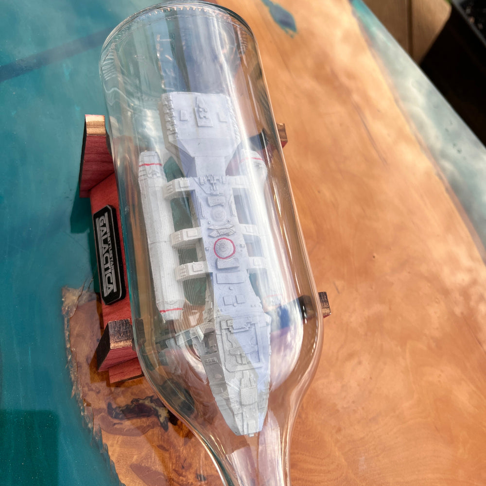 Battlestar Galactica 1978 Starship in a Bottle