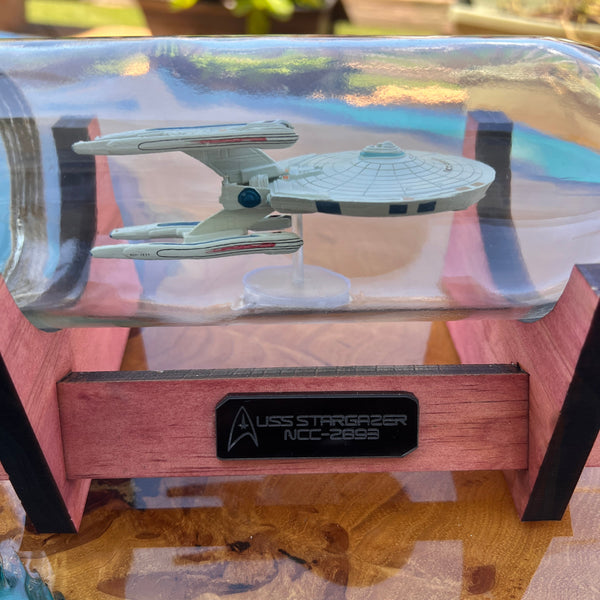 CCHobbyFun Star Trek USS Stargazer NCC-2893 in a Bottle
