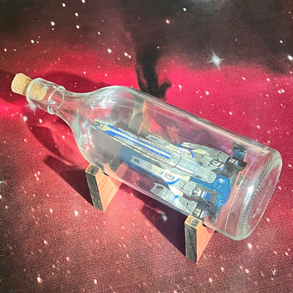 Mass Effect Normandy SR-2 Starship in a Bottle