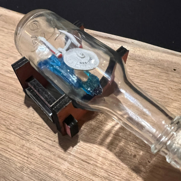 CCHobbyFun Star Trek USS Enterprise NCC-1701 in a Shot Bottle