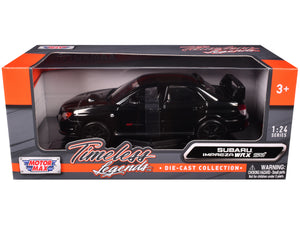 Subaru Impreza WRX STi Black 1/24 Diecast Model Car by Motormax — physical