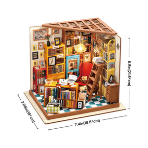 Rolife - Sam's Study Library DIY Miniature House Kit DG102