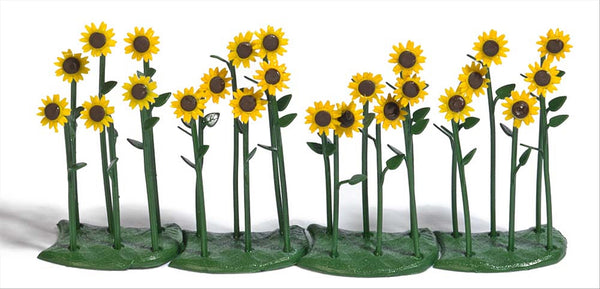 Busch 1240 HO Scale Sunflowers, Assembled, pkg(24)