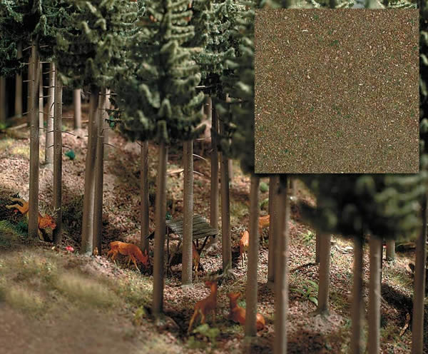 Black Forest® Hobby Supply Co Busch 7529 HO Scale Ground Cover - 300ml Package -- Coniferous (Pine) Forest — HO Scale