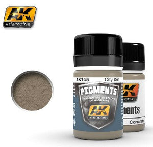 Black Forest® Hobby Supply Co AK Interactive 145 City Dirt Dry Pigment 35ml Bottle — Glues, Paints, Tools > AK Interactive