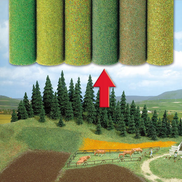Black Forest® Hobby Supply Co Busch 7233 A Scale Large Grass Mat -- Grass w/Colored Shadows — All Scale Scenery > Busch